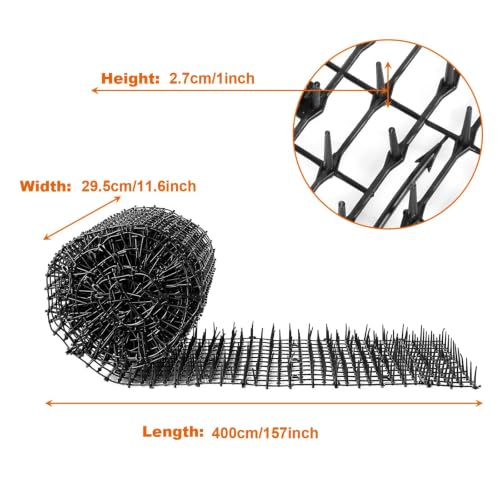 13Ft x 12 Inch Scat Mat for Cats, Cat Scat Mat with Spikes