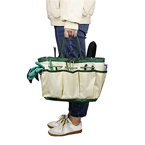 Multifunction Garden Tools Storage Bag with Pockets Bucket Tool Organizer Gardening Organizer Tote Garden Harvest Bucket Bag Vegetables Picking Bag