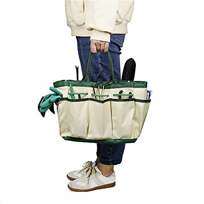Multifunction Garden Tools Storage Bag with Pockets Bucket Tool Organizer Gardening Organizer Tote Garden Harvest Bucket Bag Vegetables Picking Bag
