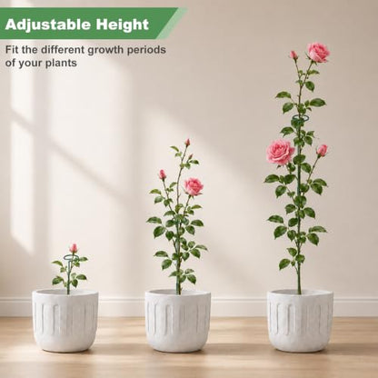 6 Sets Plant Support Stakes, 12/25/36 Inch Adjustable
