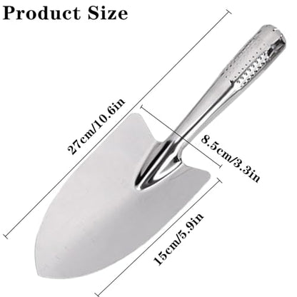 Garden Trowel Stainless Steel Rust Resistant Hand Shovel Garden Spade - color: Wide Shovel