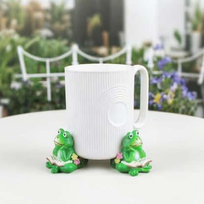 3Pcs Frog Plant Riser, Pot Feet for Outdoor Planters, Resin Frogs Figurine Statue Holder, Flower Pot Feet, Plant Stand Riser Support for Outside Inside Planter Decoration Accessories