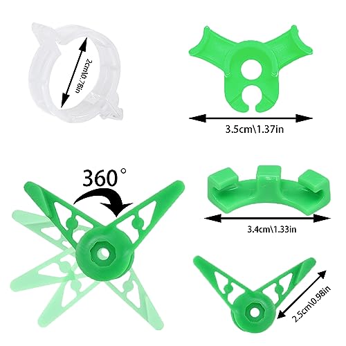 80 pcs Plant Stem Training Clips, Low Stress Plant Bud Bender Branches Trainer Plant Support Clips Plant Ties Trellis Clamps for Climbing Plants Garden Plant Grow Tools