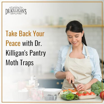 Dr. Killigan's Pantry Moth Traps with Pheromones Prime, 6 Pack, Blue