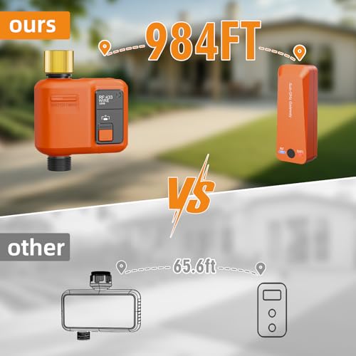 WiFi Sprinkler Timer, Smart Water Timer for Garden Hose Irrigation - size: 1 Outlet,2pcs