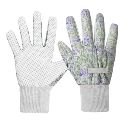 Women's Gardening Gloves Weeding and Thorn Resistant Work Gloves for Digging Planting Pruning Raking-Grown - color: White