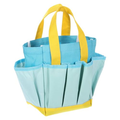 HARFINGTON 2pcs Garden Tool Bag 11.81" x 3.94" x 10.83" Large Oxford Bag with Pockets Garden Tote Bag Gardening Plant Tool Organizer Storage Carrier Store for Outdoor Women Men, Blue