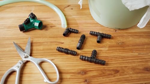 Maitys 8 Pcs 1/2 Inch Soaker Hose Connectors for Drip Irrigation,Elbow - style: Elbow