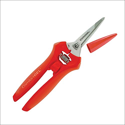 Corona FS 3214D ComfortGEL Leaf & Stem Micro Snips, Pack of 1, Orange - size: Pack of 1