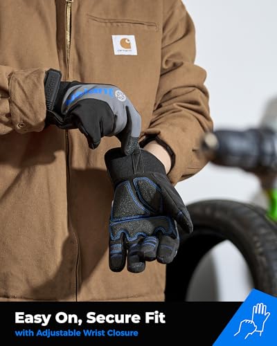 toolant Winter Work Gloves for Men, Insulated Waterproof Work Gloves with Reinforced Palm for Cold Weather Protection - size: XX-Large
