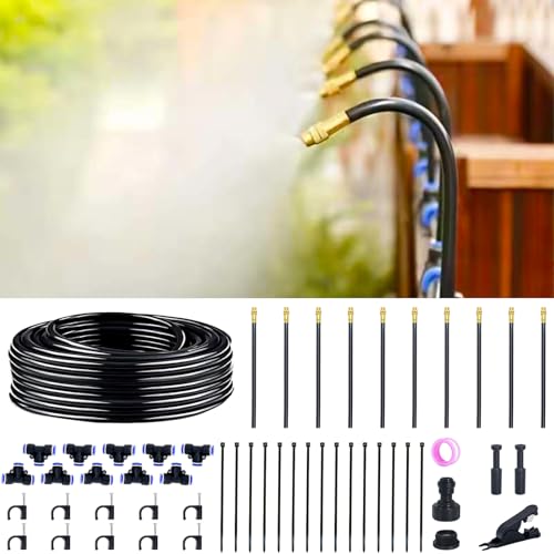 Thiswing 360° Adjustable Drip Irrigation System with 10 Nozzles - size: 30FT