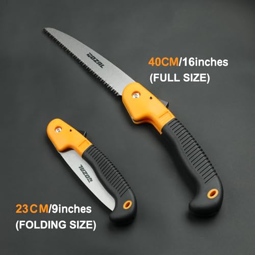 7 Inch Folding Saw, Manganese Steel Pruning Hand Saw - size: 7.5-Inch Folding