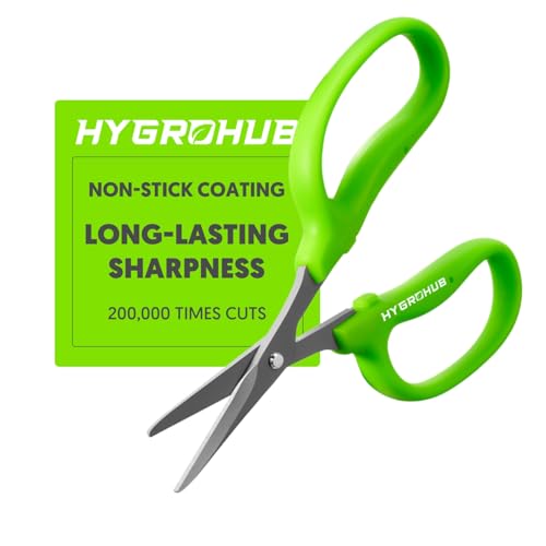 Garden Scissors, 6-in Sharp Pruning Shears for Precise Cutting, Non-Stick - style: Straight Blade