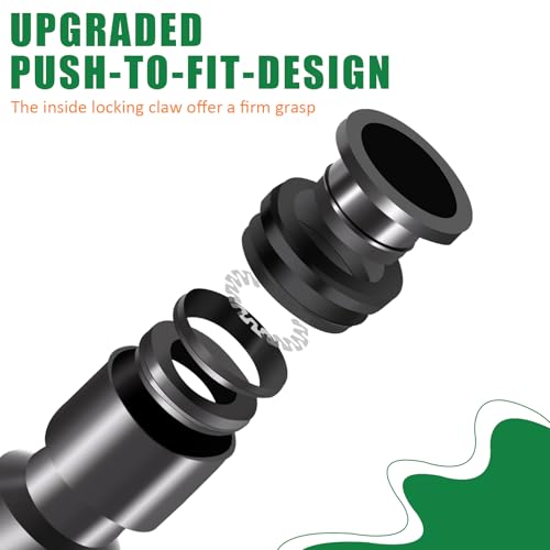 1/4 Inch Drip Irrigation Coupling Fittings, 22 Pieces Push-to-fit Coupling Connectors for 1/4" Irrigation Tubing Leak Free Drip Line Coupler Parts for Garden Lawn Irrigation System - size: 1/4" Push to Connect Coupling
