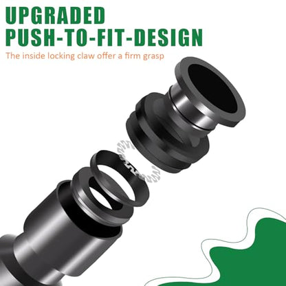 1/4 Inch Drip Irrigation Coupling Fittings, 22 Pieces Push-to-fit Coupling Connectors for 1/4" Irrigation Tubing Leak Free Drip Line Coupler Parts for Garden Lawn Irrigation System - size: 1/4" Push to Connect Coupling
