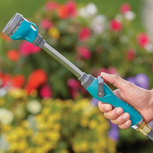 Gilmour Medium Duty Watering Wand Hose Sprayer, 8 Pattern Watering Wand for Garden Hose, 15.25" Reach