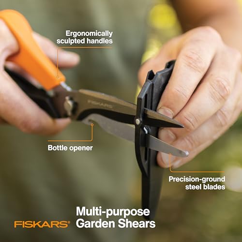 Fiskars 9" 7-in-1 Heavy-Duty Garden Scissors Multi-Tool with Sheath - style: Scissors