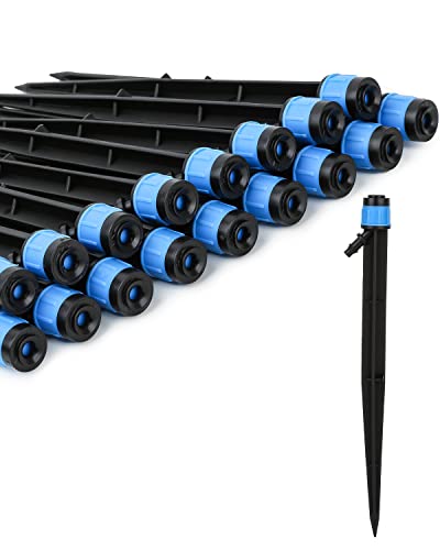 50 Pack 1/4 Inch Drip Irrigation Emitters for Garden Irrigation System - size: 50pcs Drip Emitters Vortex