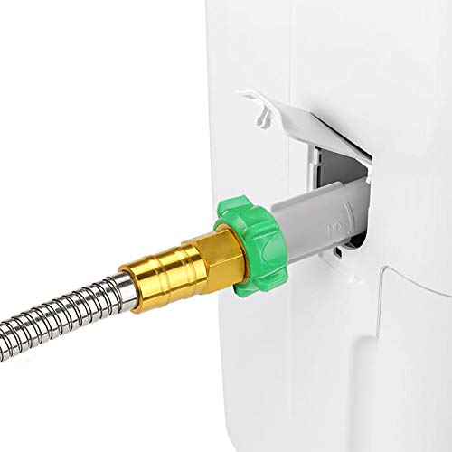 Beaulife New 304 Stainless Steel Metal Garden Hose with Nozzle-Flexible, Portable & Lightweight (1 foot) - size: 1 foot