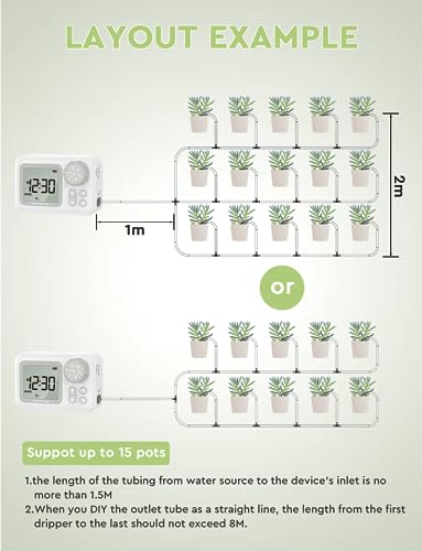 Moistenland Automatic Plant Waterer, Indoor Plant Watering System