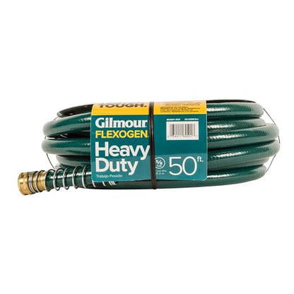 Gilmour Flexogen 5/8" x 50' Heavy Duty Flexogen Water Hose, Flexible Garden Hose for Vegetable Gardens, Flower Beds, and Lawn Sprinklers - size: 5/8" x 50'