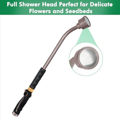RESTMO Long Watering Wand, 24 Inches Gentle Soft Full Shower Sprayer Wand - color: Bronze