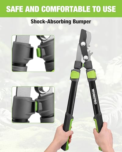 WORKPRO Extendable Bypass Lopper for Gardening, 25-37" Branch Cutter - size: 1PC- 25"-37" Lopper