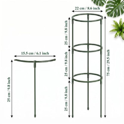 12PCS Plant Stackable Adjustable Cages, Plant Support Stakes