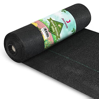 Jevrench 5 oz Heavy Duty Weed Barrier Landscape Fabric, 1.3 x 50 ft - size: 5oz - 1.3ft x 50ft