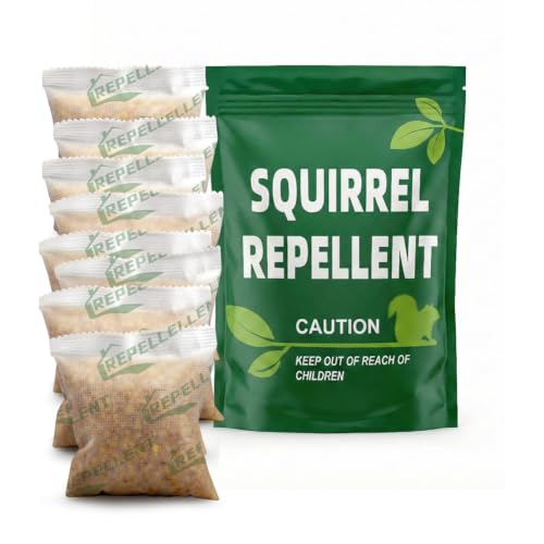 AUDQQM Squirrel Repellent Outdoor, Chipmunk Away Repellent, 8 Pack - size: 1.4 Ounce (Pack of 8)