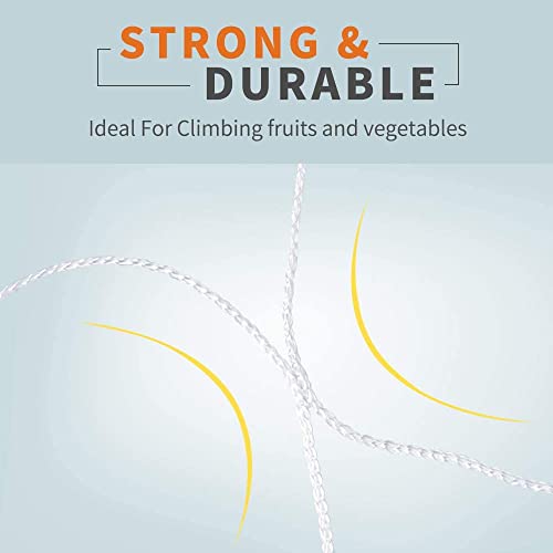 Tcamp Heavy-Duty Polyester Plant Trellis Netting 5 x 30ft (1 Pack) - size: 6" Mesh (5 Ft X 30 Ft)