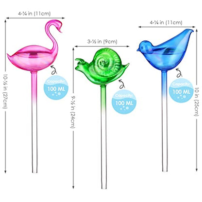 NiHome Spike Self-Watering Bulb 3PCS 10" Iridescent Pearl - color: Animal Tricolor (3 pack)