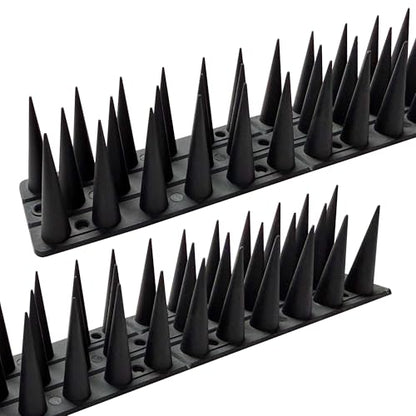 Bird Spikes,Black,6 Pack Bird deterrents for Outside,Keep Raccoon Squirrel Pigeon Away,Fence Spike for Garden Patio - color: BLACK