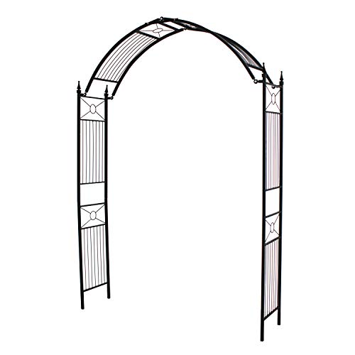 1. GO Adjustable Steel Garden Arch, 8'2" High x 4'7" Wide, Garden Arbor for Various Climbing Plant, Outdoor Garden Lawn Backyard