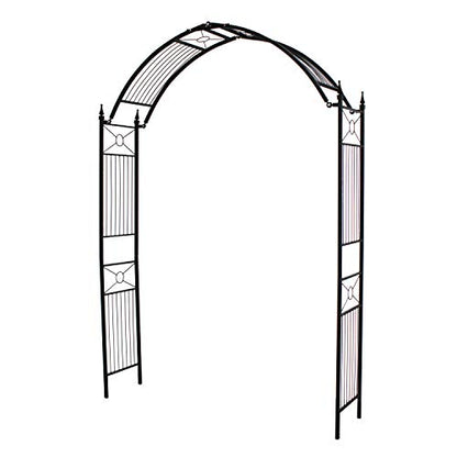 1. GO Adjustable Steel Garden Arch, 8'2" High x 4'7" Wide, Garden Arbor for Various Climbing Plant, Outdoor Garden Lawn Backyard
