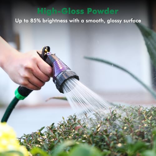 RESTMO Garden Hose Nozzle Heavy Duty, Hose Spray Nozzle for Garden Hose - color: Purple