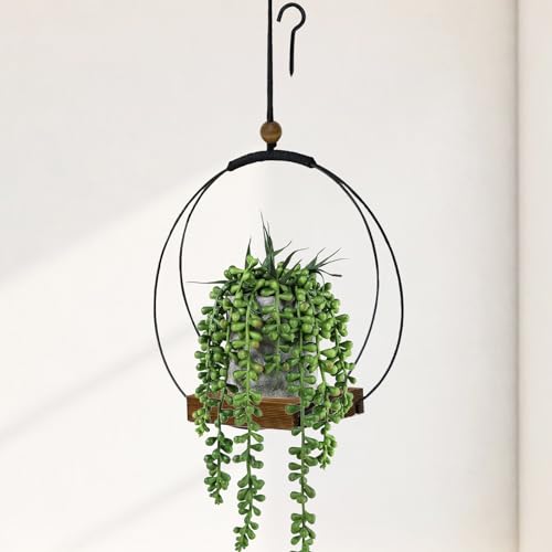 Adnkwolivt Hanging Planter for Indoor Plants - Outdoor Plant Hanger, Mid Century Metal Plant Hanger, Indoor Conner Ceiling, Gift for Mom, Plant Lovers, Housewarming - size: 1 Pack