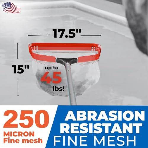 ProTuff 490 Promise 17.5in Pro Pool Silt Net, Fine Mesh, Cloudy Water - size: PRO 17" Silt, style: PRO – Lifetime