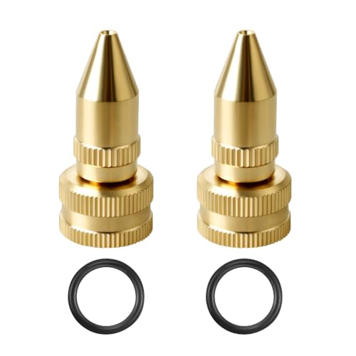 2 Pack All Brass Adjustable Cone Nozzle for Roundup 181331, 3/8-24 Thread
