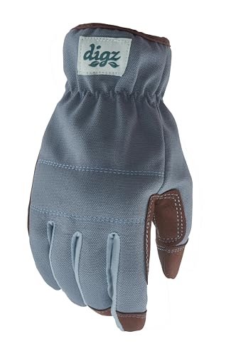 DIGZ Gardening Gloves, Garden Gloves for Women - color: Blue, size: Large