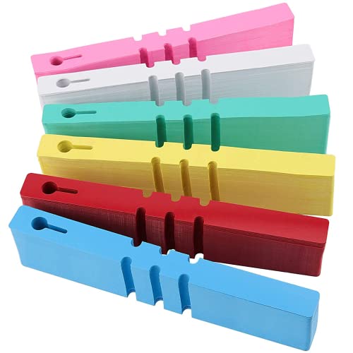 ZOENHOU 1200 PCS 6 Colors Plastic Plant Tags, Adjustable Wrap Around Plant Hanging Tree Tags Nursery Garden Labels, Plant Labels for Garden - size: 1200Packs