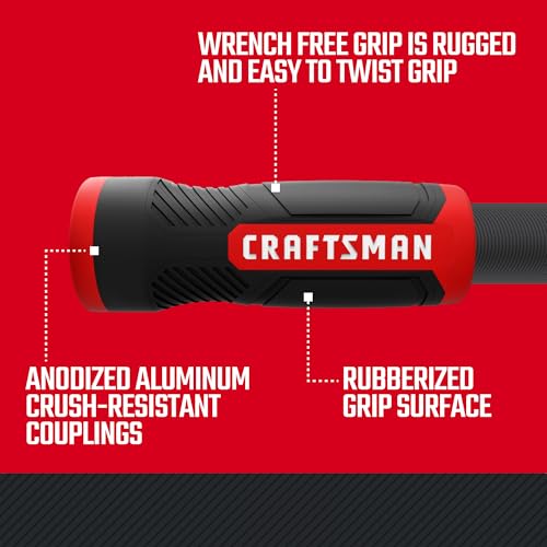 CRAFTSMAN ExoShield Heavy-Duty Fabric Hose - Industrial-Grade Lightweight Garden Hose, 50 Feet x 5/8 Inch - size: 50 Feet