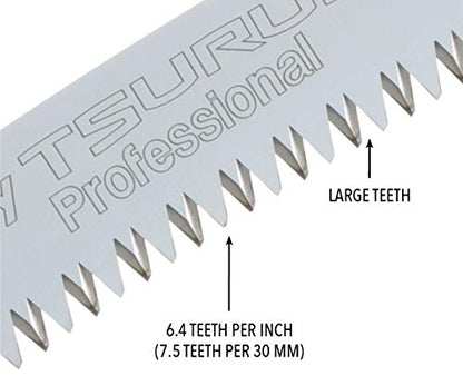 Silky Professional Series TSURUGI Curved Hand Saw 270mm LG Teeth (454-27) - size: 270 mm, Large Teeth