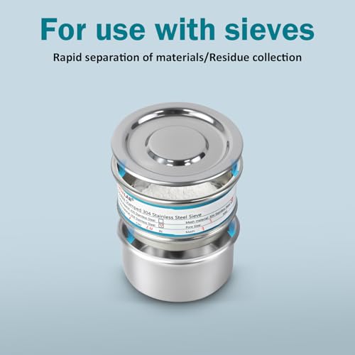 2.36" (6cm) Mini Sieve Pan with Lid Set, Full 304 Stainless Steel, 1.38" H - size: Pan with Lid/Ф2.4in(6CM)