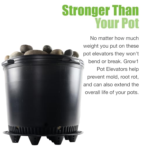 Grow1 21.5-Inch Pot Elevators for Plants (6-Pack) - size: 21.5", style: 6 Pack