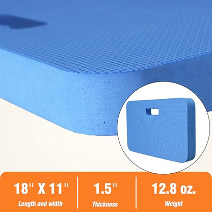 Gardzen Extra Thick Garden Kneeling Pad, EVA Foam Kneeler Pad for Gardening, Baby Bath, Yoga, Pilates, Exercise, 18" x 11" x 1.5", Blue - size: 18"x11"x1.5" - 1 Pack