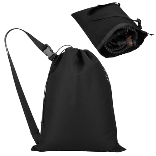 Cosmos Expandable Garden Hose Storage Bag Heavy Duty Water Hose Organizer Portable Extension Hose Holder Carrying Case with Drawstring Closure, Carry Bag Only (Hose Not Included)