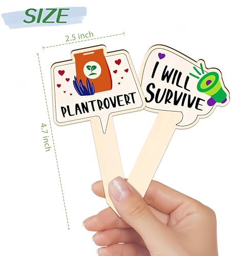 Plant Labels for Outdoor Garden Waterproof, 17 Pack Garden Sign - color: Funny
