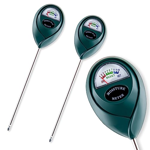 Tennedriv Green 2 Pack Soil Moisture Meter for House Plants, Plant Water Meter,Plant Moisture Meter for House Plants and Outdoor Plants, No Batteries Required