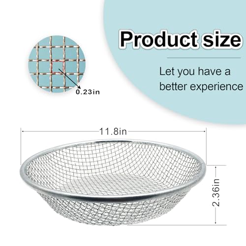 1/4 Inch Soil Sifter for Gardening, Rock Sifter for 5gallon,Compost Sifter Dirt Sifter,Captures Dirt Rocks Sawdust - color: 1/4 Inch